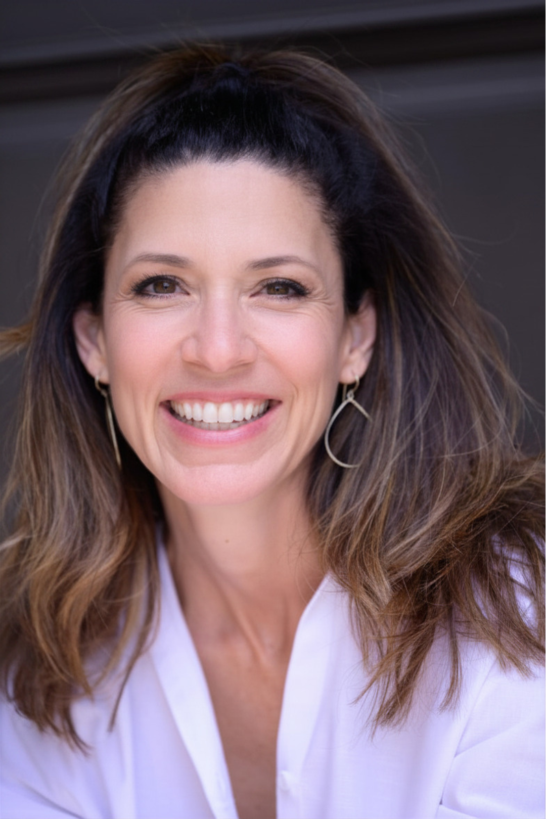Close-up portrait of Kristi Phillips smiling